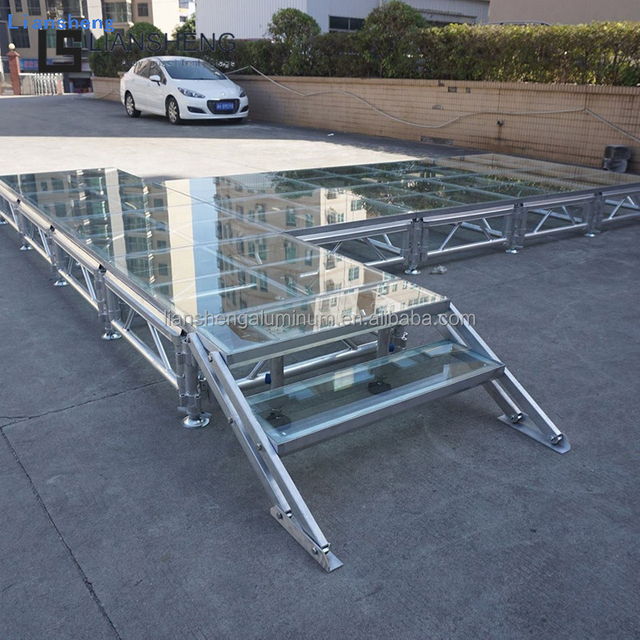 Регулируемая высота прозрачная панель прозрачная акриловая панель 4*4 фута этап