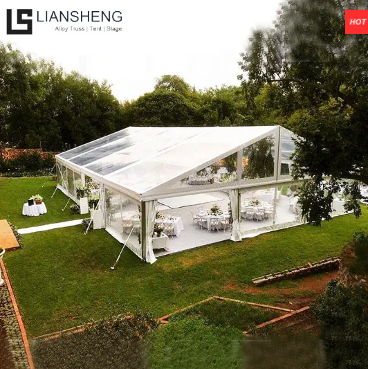 Уличная панорамная палатка Crystal Plaza 25х45м