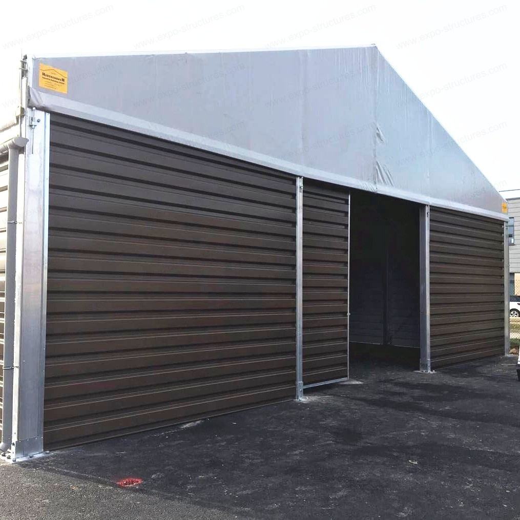 Большой промышленный складской тент для хранения, УФ-стойкий ПВХ, водонепроницаемый, огнестойкий сэндвич, прочный стальной лист, ткань для наружного использования, логотип