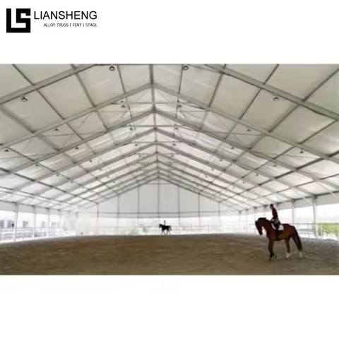 Заводская оптовая цена дешевой большой пролет сверхмощной промышленной складской палатки с ПВХ-тканью алюминиевой рамной конструкцией