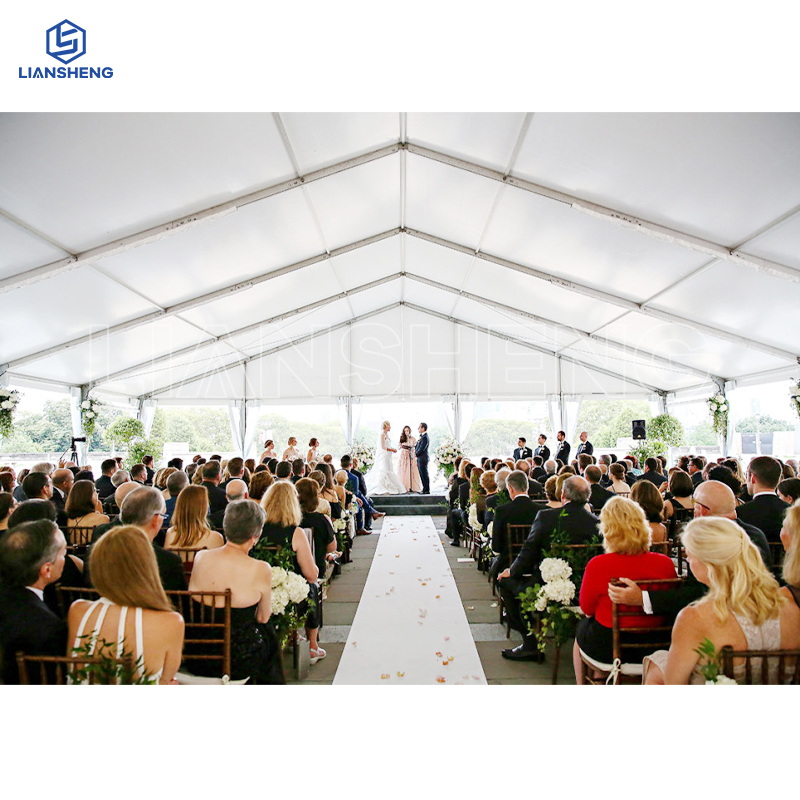 Ляньшэн · Павильон Звездного купола | Панорамный прозрачный свадебный шатер (15 х 25 м на заказ)