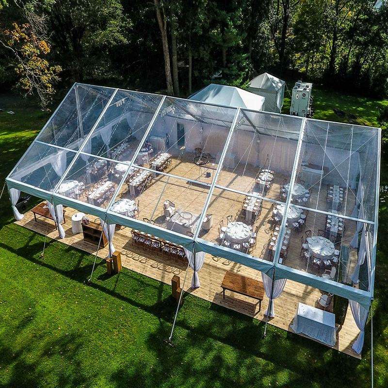 Индивидуальная прозрачная белая алюминиевая палатка из ПВХ для свадебных мероприятий, уличная большая сверхмощная алюминиевая черная рамная палатка для свадеб