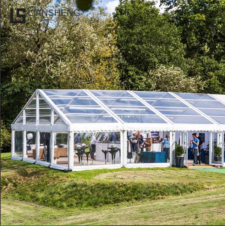 20 x 40 наружная алюминиевая рама прозрачная свадебная палатка