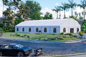 Насколько большая палатка мне нужна для свадьбы на открытом воздухе?