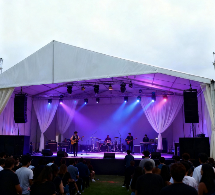 [Серия Cloud Hall] Эксклюзивная свадебная палатка 20 × 50 м — использование мягкого света как кисти для создания безмятежного романа