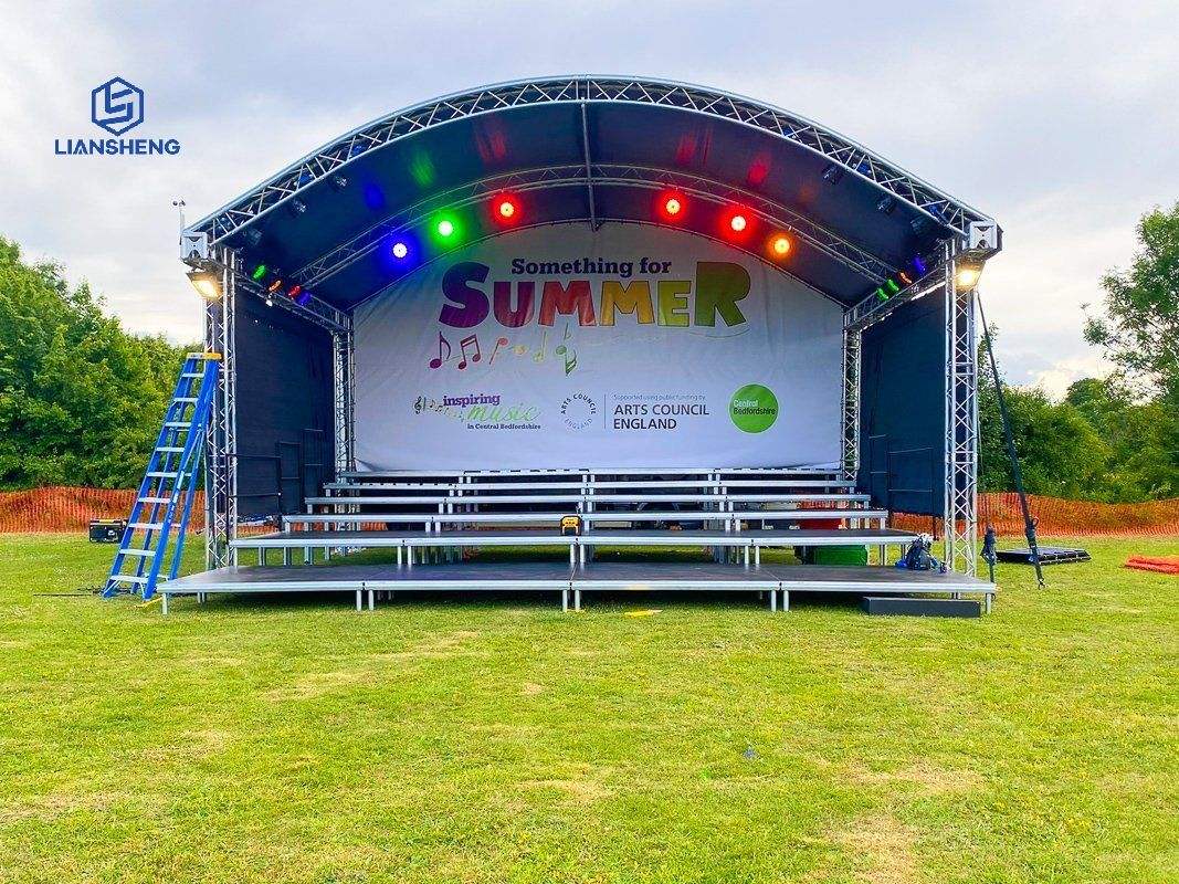 Алюминиевый патрубок ферменной конструкции сценического освещения в прямом эфире шоу сценический дисплей ферменной конструкции для продаж