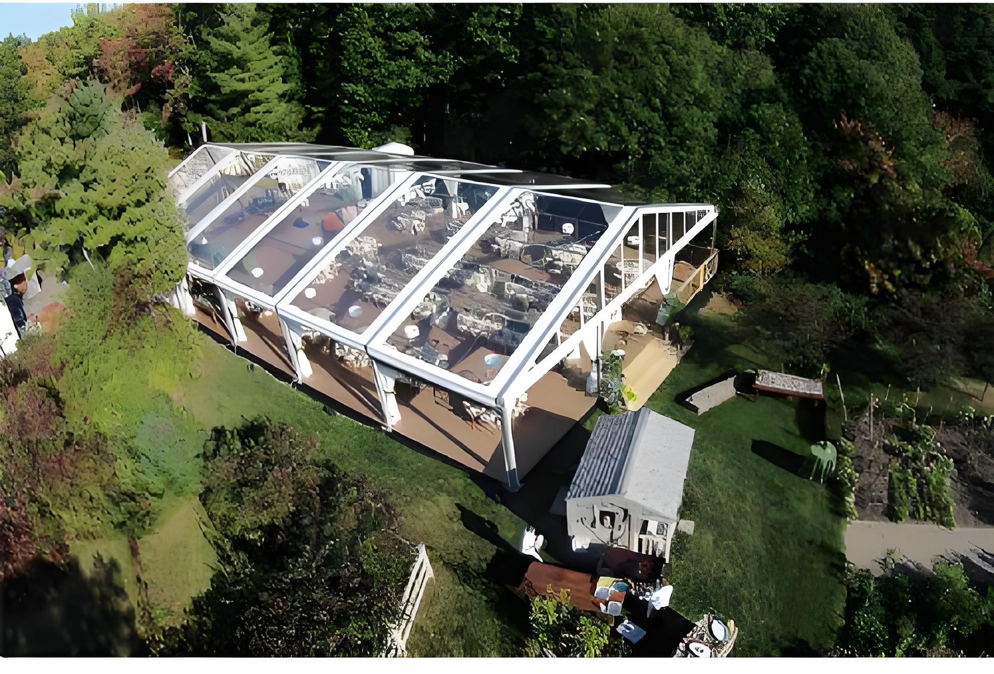 Прочная палатка с А-образной рамой и боковыми стенками из ПВХ-стекла, алюминиевые опоры для промышленного применения и проведения мероприятий