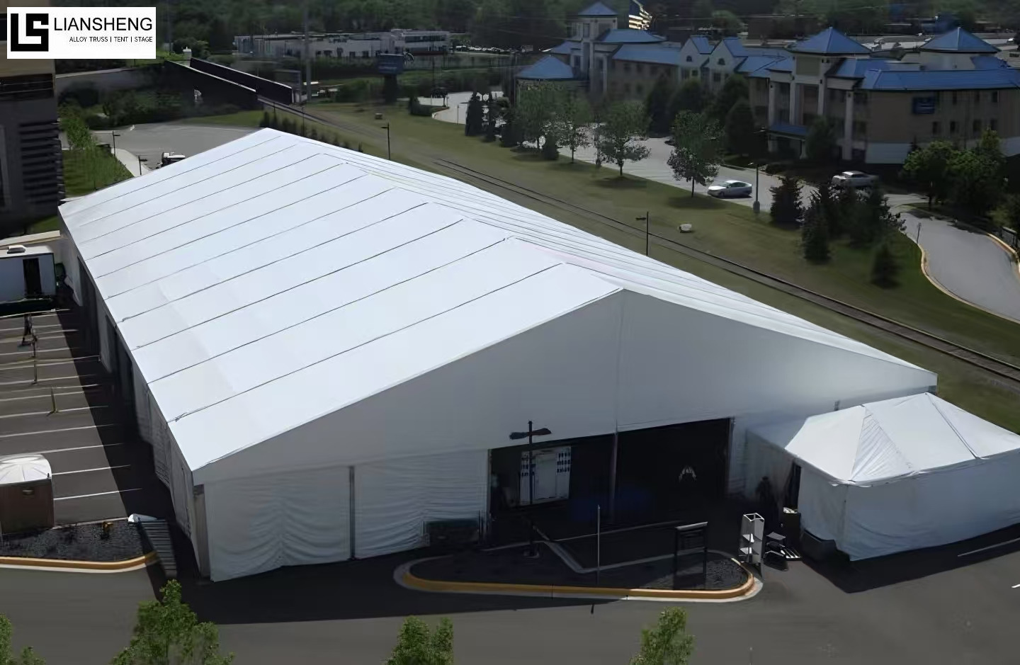 Высокое качество заводская цена алюминиевая промышленная палатка складская палатка ПВХ большая палатка для хранения