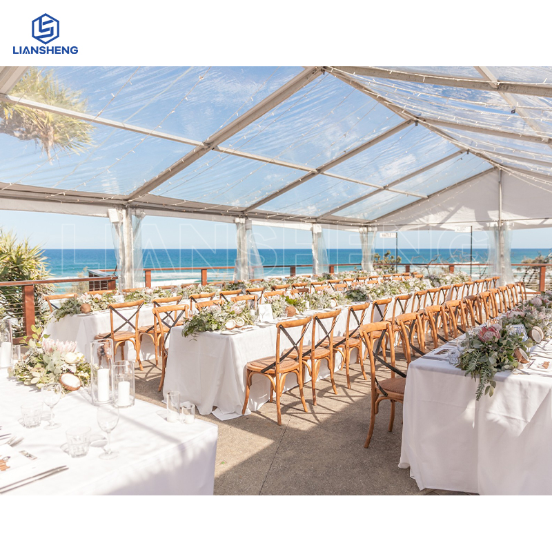 Ляньшэн · Небесный павильон | Панорамный прозрачный свадебный шатер из ПВХ размером 20 х 30 м (модель по индивидуальному заказу)