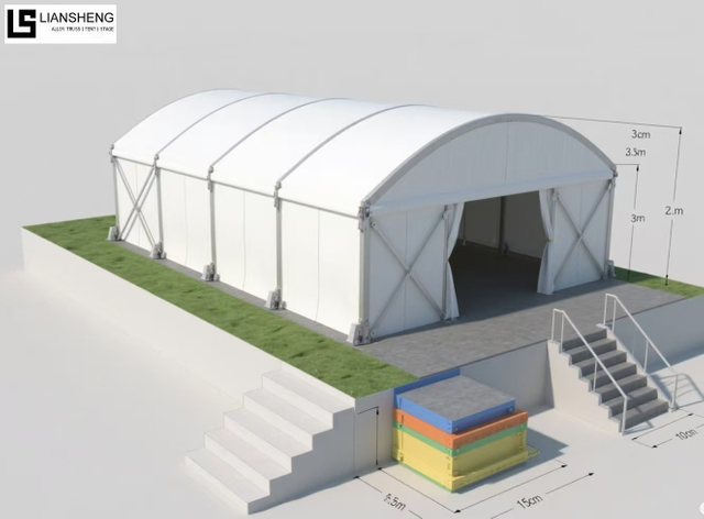 Shell Tent – ​​изогнутая алюминиевая палатка для вечеринок, выставок и роскошных мероприятий на открытом воздухе