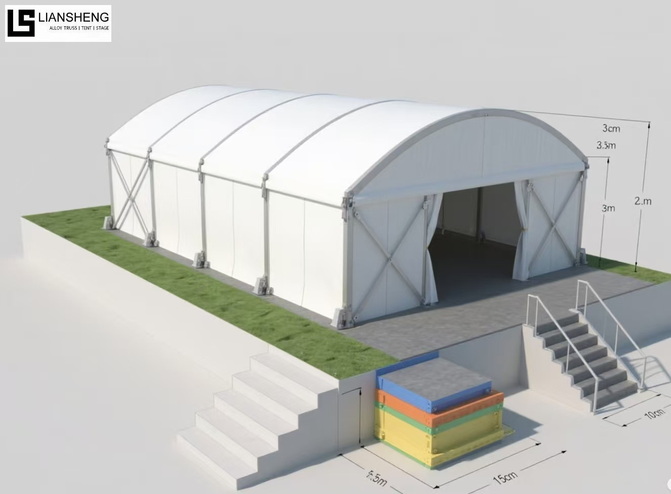 Shell Tent – ​​изогнутая алюминиевая палатка для вечеринок, выставок и роскошных мероприятий на открытом воздухе